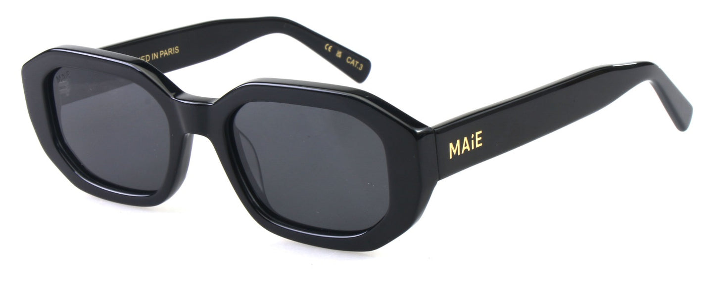 Kesh - Black Grey Rectangle Sunglasses