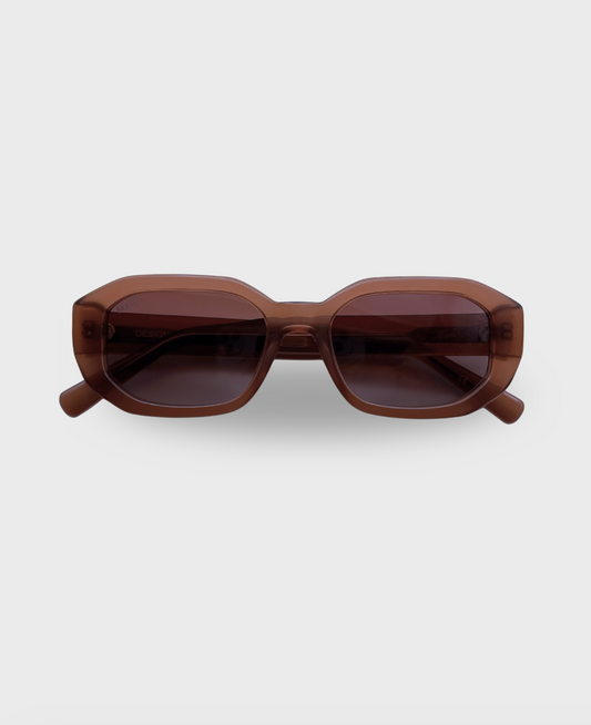 Kesh - Honey Brown Rectangle Sunglasses