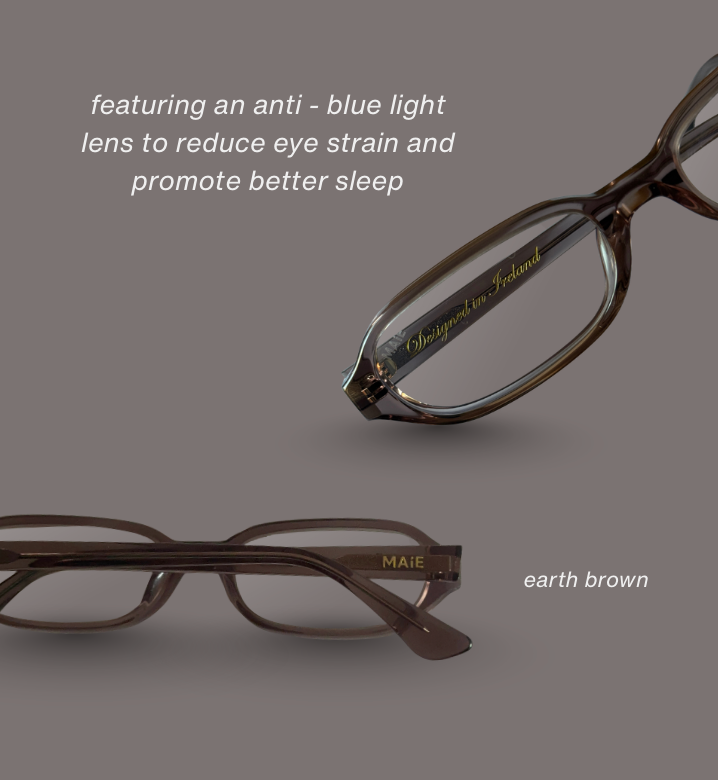 Iris - Earth Brown | Anti-Blue Light Frames